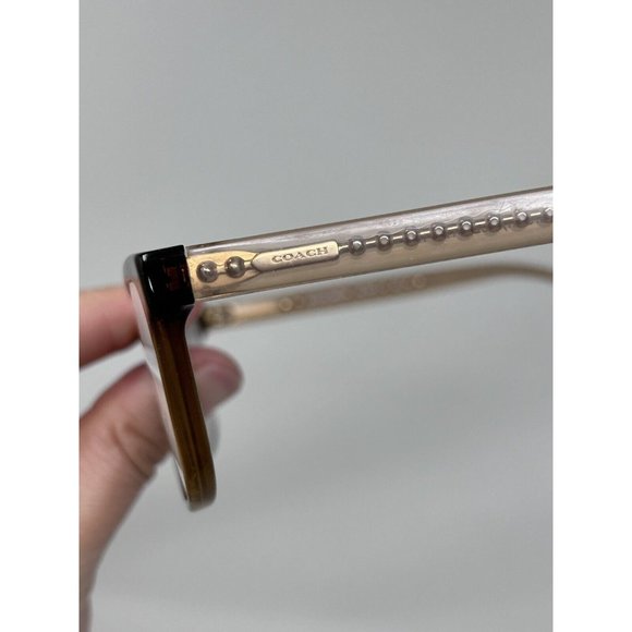 Coach Eyeglasses HC 6072 5328 Brown Glitter Frames 52 [] 17 135 - Picture 6 of 13